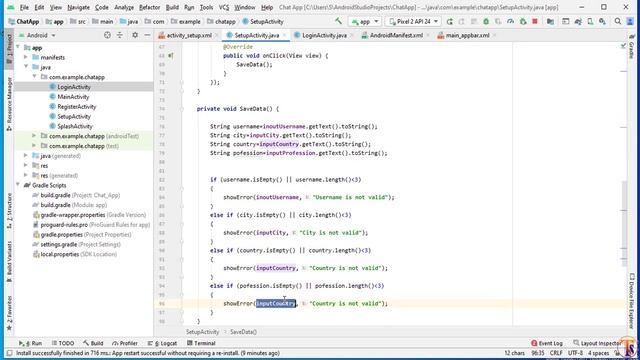 Chat Me App - 07- Save Setup Activity Data to Firebase Storage - Social Networking App смотреть онлайн