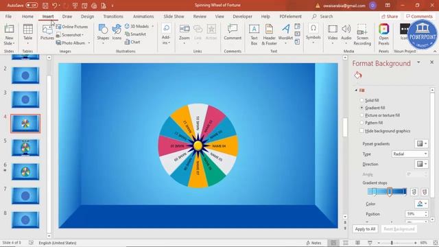Create a Wheel of Fortune in PowerPoint | Spinning name selector in PowerPoint | Free Download смотреть онлайн