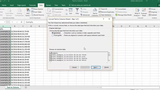 How to split text in multiple columns - Excel 2016 смотреть онлайн