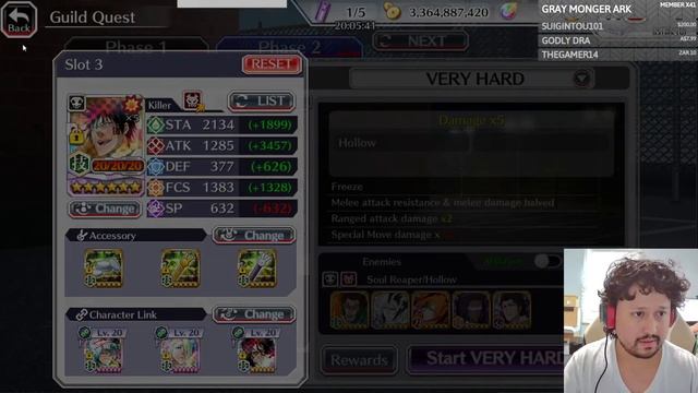 We're Doing Very Hard Guild Quest (Range Hollow Killer) | Bleach Brave Souls смотреть онлайн