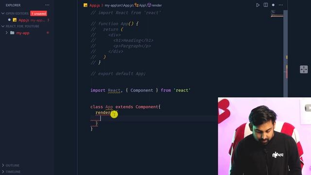 Function Component vs Class Component In React In Hindi | Components & Props | React Js Full Course смотреть онлайн