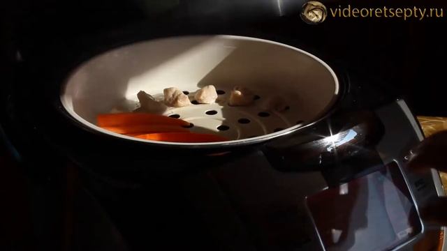 Детское пюре из курицы, кабачка и морковки в мультиварке / Baby puree Chicken | Видео Рецепт смотреть онлайн