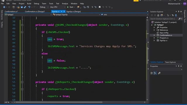 Windows Form Application C# Tutorial for Beginners - Tutorial 08 C# Pass Data Between Forms смотреть онлайн