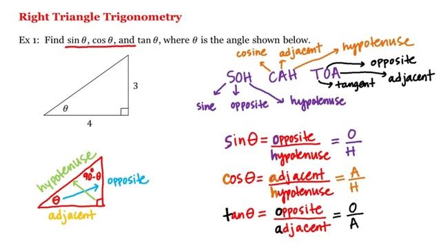 Math 1A/1B. Pre-Calculus: Right Triangle Trigonometry смотреть онлайн