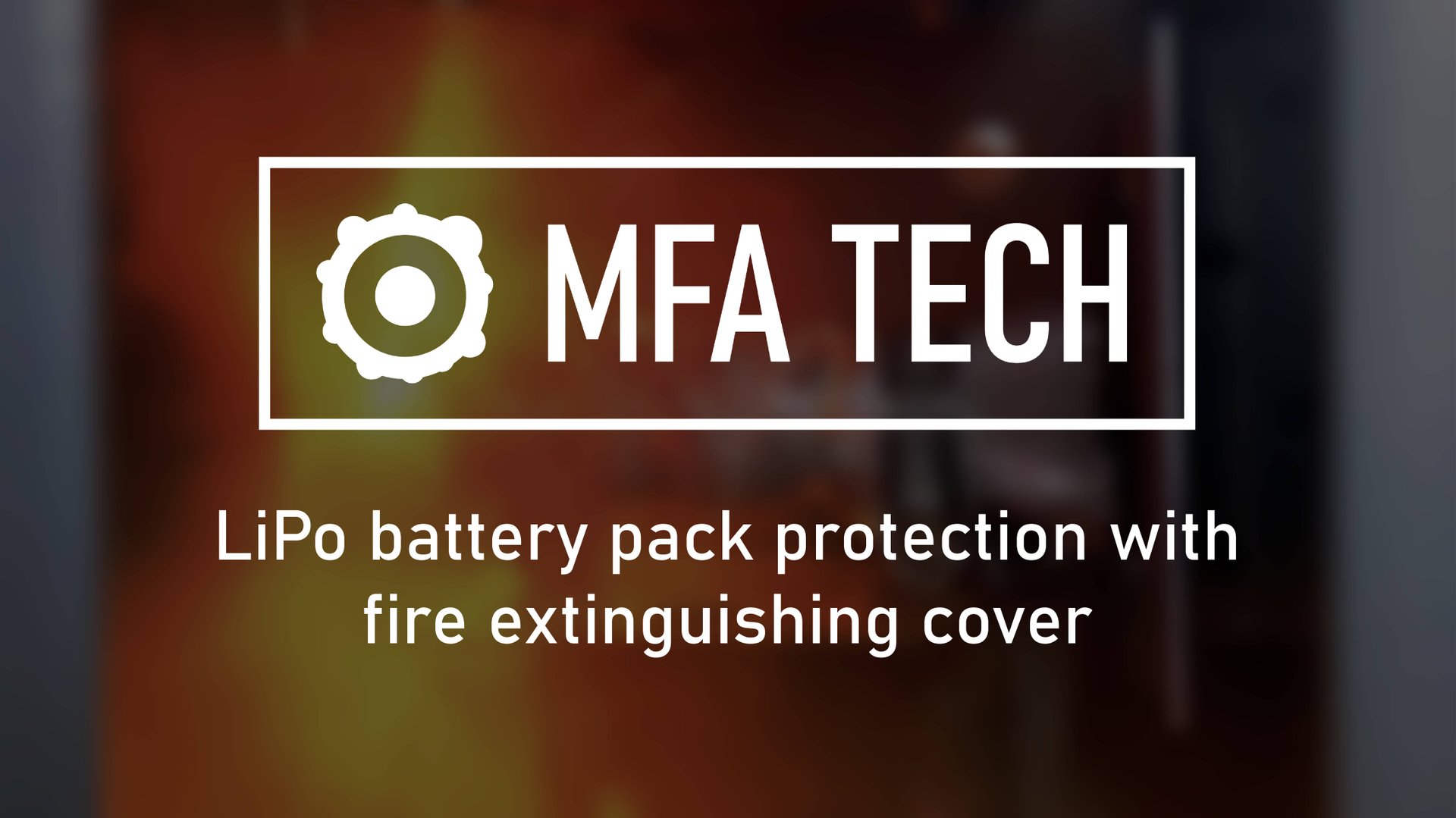 MFA TECH - LiPo battery pack protection with fire extinguishing cover смотреть онлайн