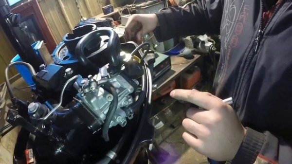 Сборка лодочного мотора Tohatsu 3.5