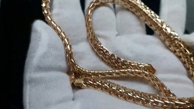 Золотая цепочка Питон 80 гр 585 проба смотреть онлайн