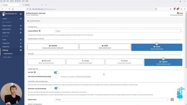SSO Support & Authentication with Portainer смотреть онлайн