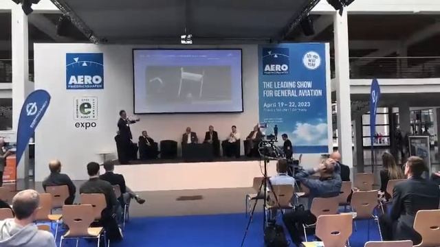 VoltAero CEO/CTO Jean Botti at the AERO Friedrichshafen general aviation show in Germany смотреть онлайн