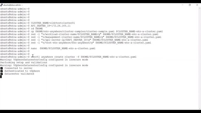 EKS Anywhere, enabling OIDC on clusters смотреть онлайн