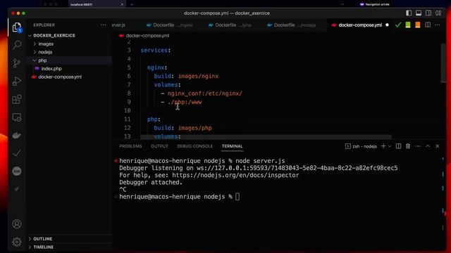 Nginx, PHP et Node.js avec Docker : 2 sites, un serveur смотреть онлайн