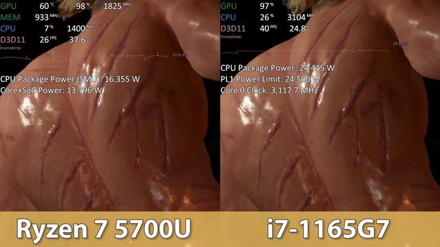 AMD Ryzen 7 5700U vs Intel i7-1165G7 смотреть онлайн