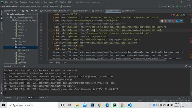 [100% WORKING in 2020] Template doesn't exist & Staticfiles not loading in DJANGO in PYCHAM IDE ! смотреть онлайн