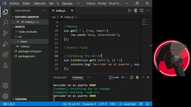 Desarrollo Web con Node js, Express y Nodemon Parte I смотреть онлайн