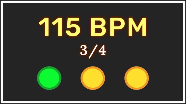 115 BPM 3/4 - Metrónomo con acento ⏳✔️ смотреть онлайн