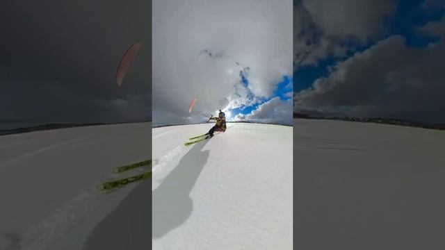 GoPro Max сноукайтинг с нотками весны на просторах Пироговского водохранилища (Москва)