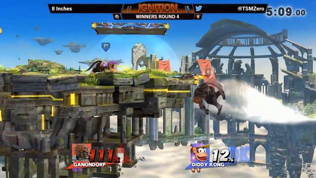 Ignition #88 WINNERS ROUND 4 - 8 Inches (Ganondorf) vs TSM | Zero (Diddy Kong) смотреть онлайн