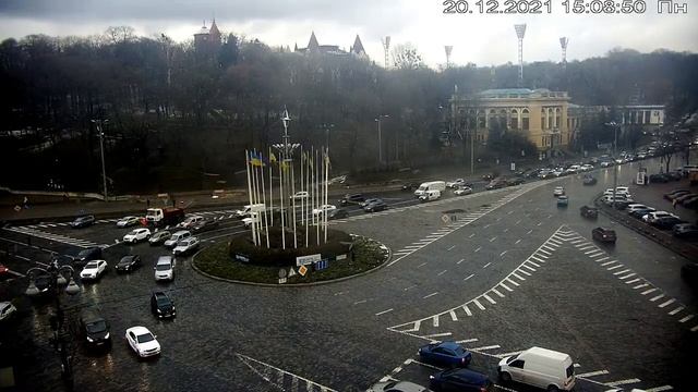 Веб-камера Киев Европейская площадь + Майдан 2021 12 20 смотреть онлайн