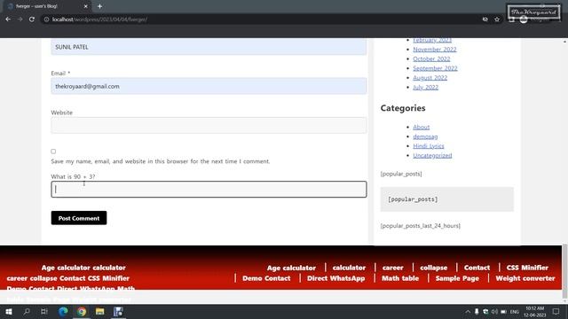 php Code for Comment Validator for WordPress | without plugins смотреть онлайн