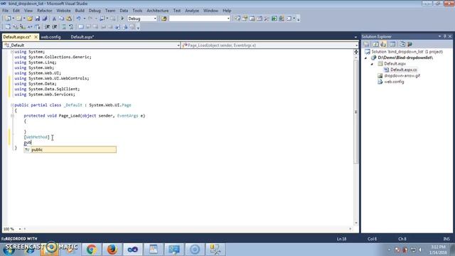 fill drop down list in asp.net by using jquery and JSON смотреть онлайн
