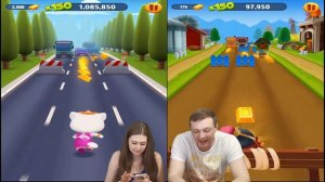 Новый королевскиц забег разнвми персонажами в игре кот Том бег за золотом от канала Каталекс!