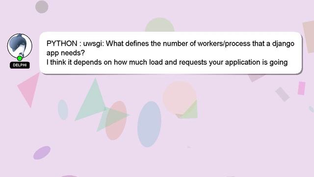 PYTHON : uwsgi: What defines the number of workers/process that a django app needs? смотреть онлайн