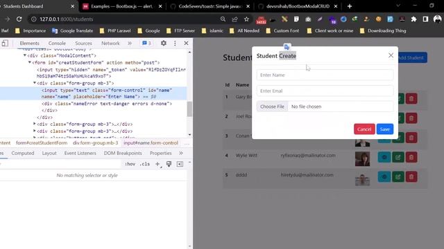Laravel Ajax CRUD Tutorial with jQuery: Toaster Alert Notification (Part-10) by SR SIHAB смотреть онлайн