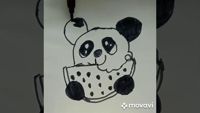 cum să desenezi panda ? как нарисовать панда ? смотреть онлайн