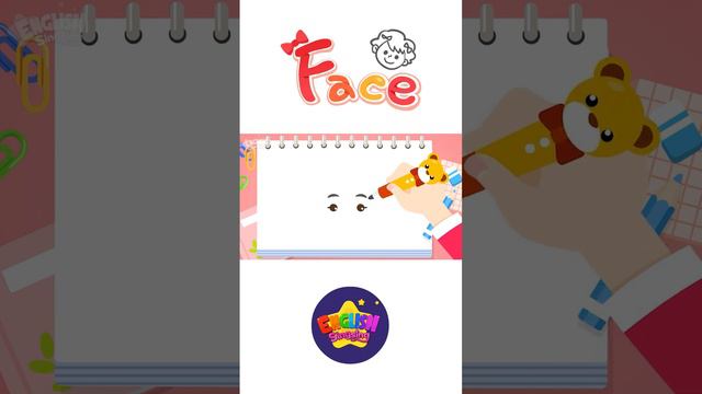 Kids vocabulary - Face - Learn English for kids - English educational video #shorts смотреть онлайн