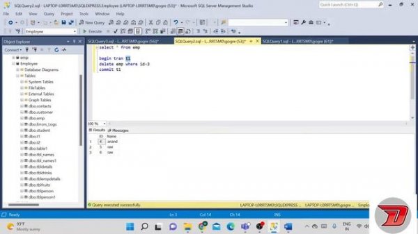 SQL Tutorial 38 | Sql Transaction | Tamil