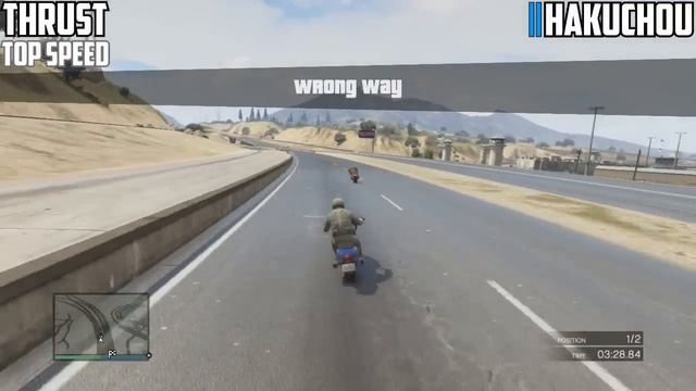 GTA 5 - Hakuchou Vs Dinka Thrust | #92 (GTA V) смотреть онлайн
