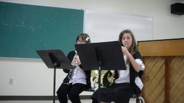Alex And Carly Homeschool Solo & Ensemble Clarinet And French Horn Duet