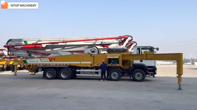 XCMG 58 Meters Concrete Boom Pump Truck HB58V (2023) смотреть онлайн