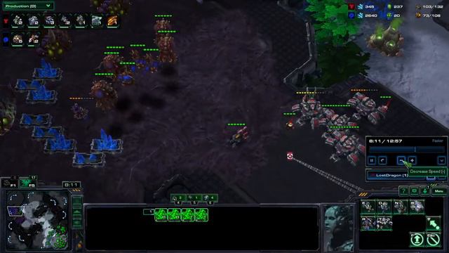 StarCraft II 2021 - Siege tank widow mine Zerg massacre #11 - Relaxing destruction of the Zerg смотреть онлайн
