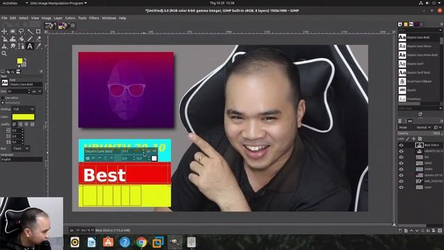 Cách làm hình Thumbnail Youtube bằng Gimp trên Ubuntu 20.10 Groovy Gorilla смотреть онлайн
