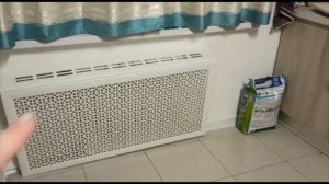 Дела ремонтные. Вешаю экран для радиатора из Леруа Мерлен.