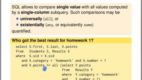 SQL Tutorial - ALL, SOME, ANY | Database Tutorial 5l