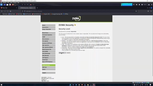 SQL INJECTION ON DVWA смотреть онлайн