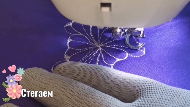 Свободноходовая стёжка. Танглы в стёжке. Тангл Ginili.