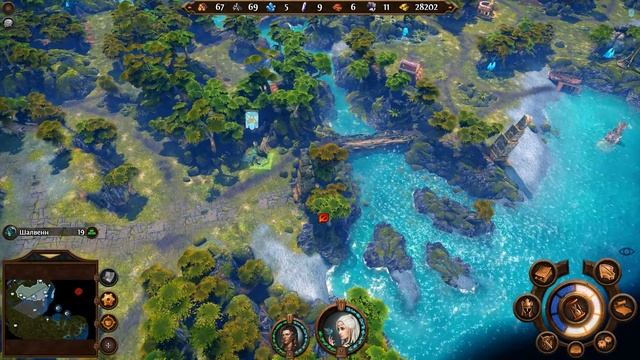 Might & Magic Heroes VII Герои 7 прохождение кампания эльфов карта 1 #3 смотреть онлайн