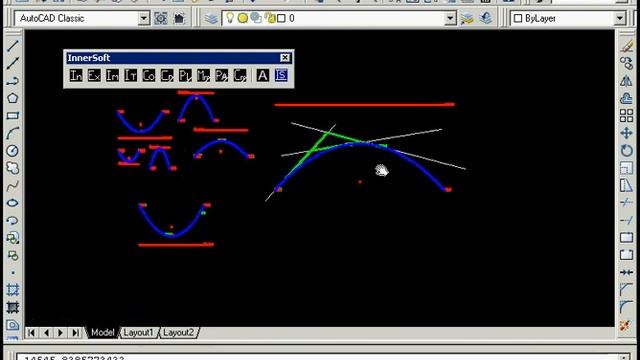 How to draw parabolas in AutoCAD with Geometric Tools InnerSoft CAD смотреть онлайн