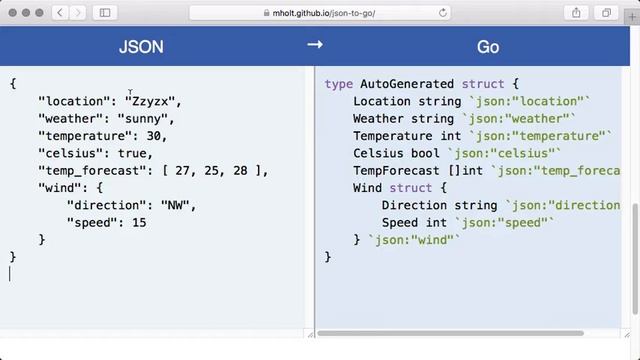 Basic JSON in Go смотреть онлайн