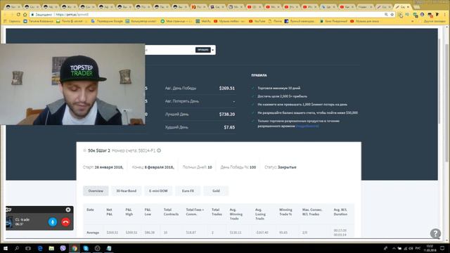 Интервью у Евгения ученика CL trade Прошел в TopstepTrader смотреть онлайн