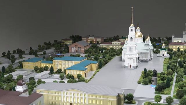 Архитектурный макет центра г. Пенза с достопримечательностями. смотреть онлайн