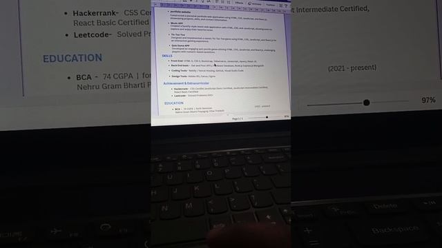 Funny resume verification of a student | React js developer funny resume verification. смотреть онлайн