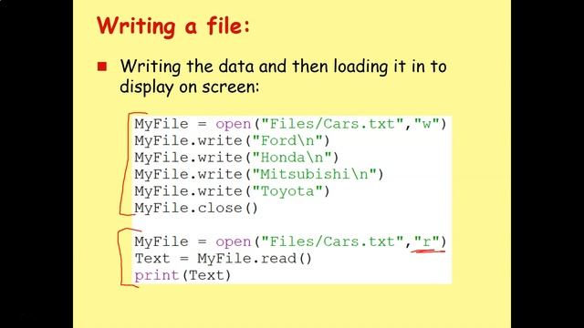 GCSE Python Programming 13 - Writing & Appending Files смотреть онлайн