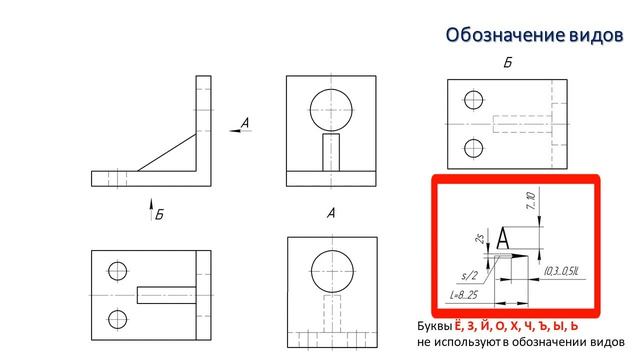 Часть 1 Виды (ГОСТ 2.305-2008 "Изображения - виды, разрезы, сечения") смотреть онлайн