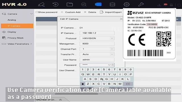 Ezviz C8C Outdoor WIFI Camera Add To Hikvision DVR, Adding Ezviz C8C Hikvision HVR Recorder