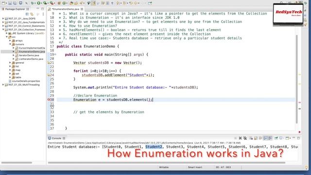 # 117 Java Enumerations | Java - The Enumeration Interface |enum in Java |Java Enums|Java|RedSysTec смотреть онлайн