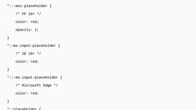 Change a HTML5 input's placeholder color with CSS смотреть онлайн